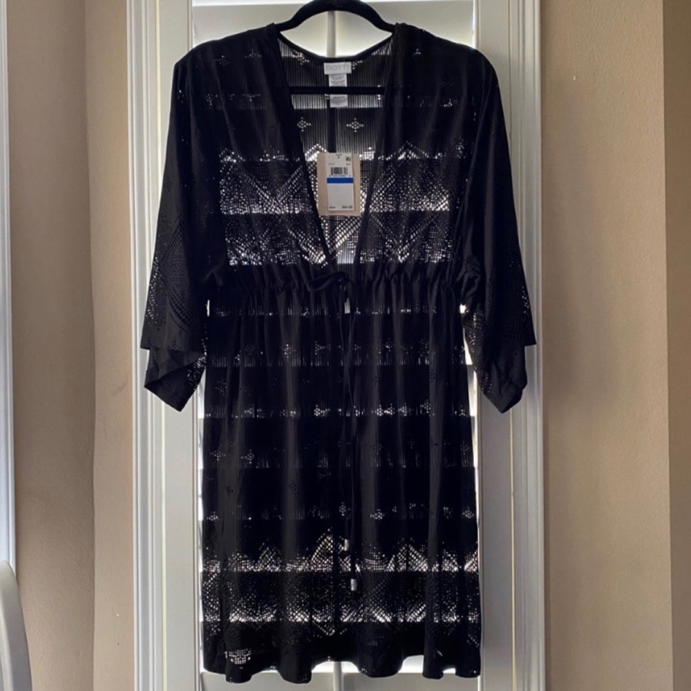 Black Sheer Cover-Up Dress